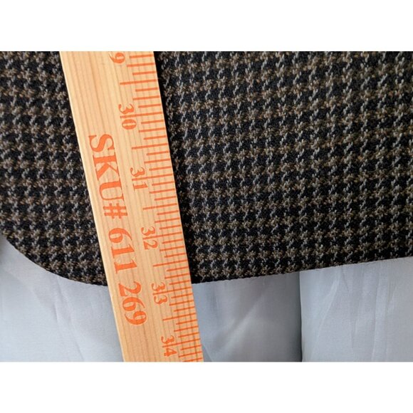 Hardy Aimes Mens Wool Houndstooth Blazer Size 42R - Picture 4 of 9